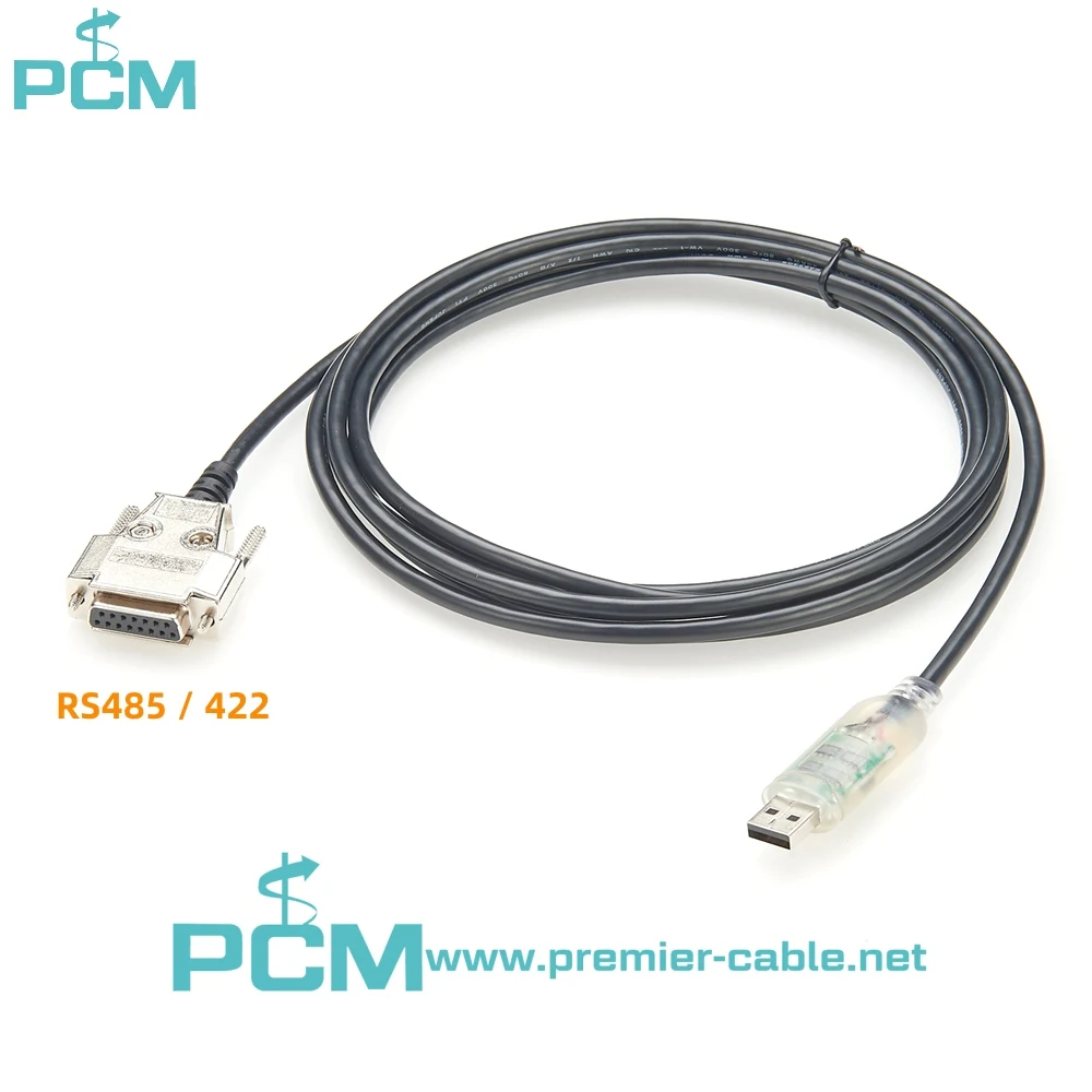 USB RS422 D-Sub 15 Pin Cable manufacture