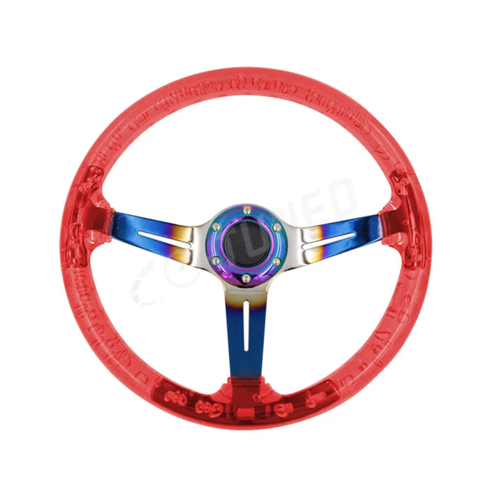 クリアバブルステアリング アクリルクリスタルバブルステアリングホイールレーシング修理車