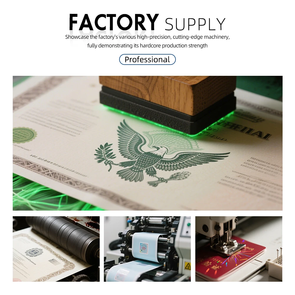 Design National Security Watermark Paper Printing Ticket Print Film Laminate Ballot Paper Card Making with Self-adhesive