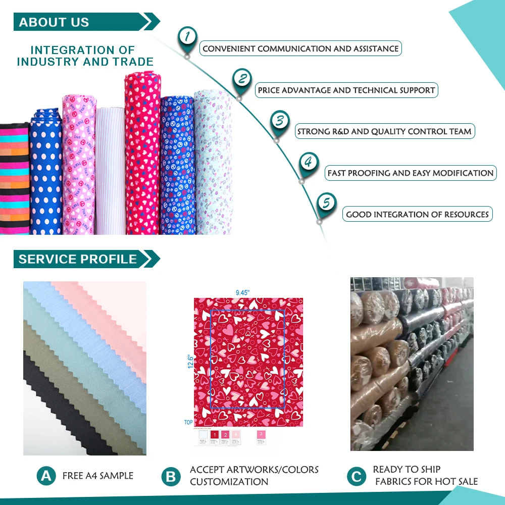 Ready to Ship Custom Arrival Composition 4 Way SPANDEX Stretch Polyester Spandex Jersey Knit Fabric