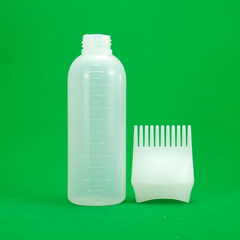 product factory directly sell hairdressing tools hair dye bottle hair care bottle transparent shampoo bottle with comb-31