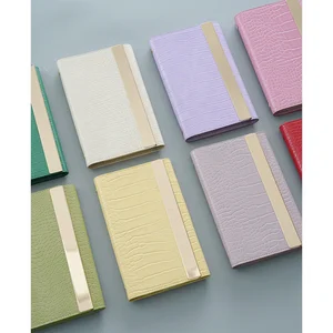 New Idea RFID Blocking Finance Organizer Custom PU Leather A6 Binder Cash Envelope Budget Planner Notebook