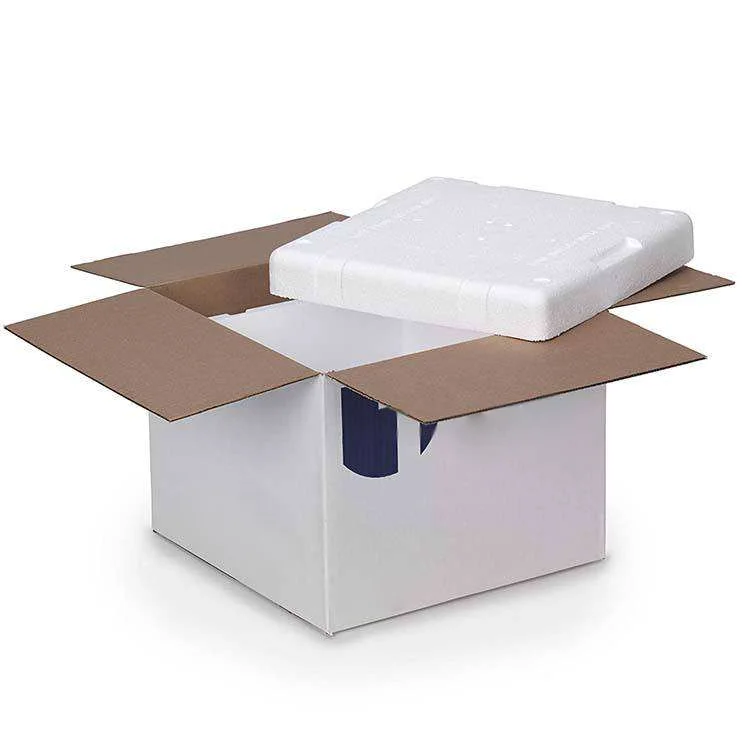 China Company Frozen Food Seafood Packaging Transport Insulated Carton Box Styrofoam Shipping Box