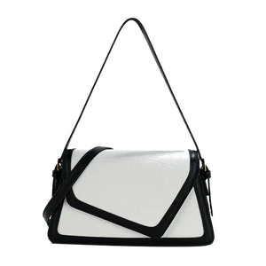 Custom Logo 2026 luxury leather square bag new fashionable retro slant women's crossbody bags shoulder bags