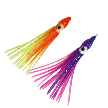 Soft Plastic Trolling Fishing Using Octopus Skirts and Luminous Squids Skirt Fishing Lure Squid Lure – Soft Lure – view 2