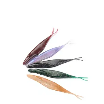 Fork Tail Stainless Steel Artificial Soft Bait 6-Piece Hookless for Sea Fishing Bass & Mandarin Fish Beak Bambos – Soft Lure – view 2