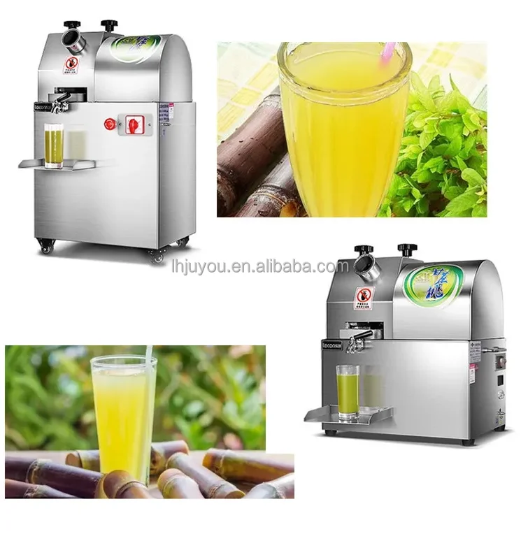 Home Commercial Portable Electric Type Mini Small Scale Sugar Cane Sugarcane Juice Making Juicer Extractor Machine For Sale