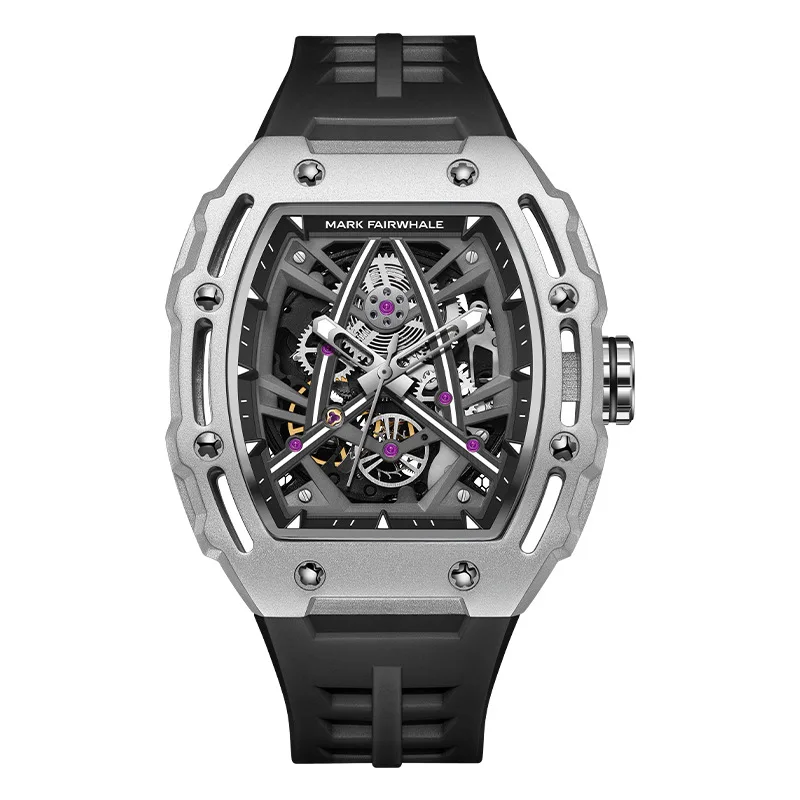 Fly Star Wheel Luxury Square Mechanical Men's Watches Automatic ...