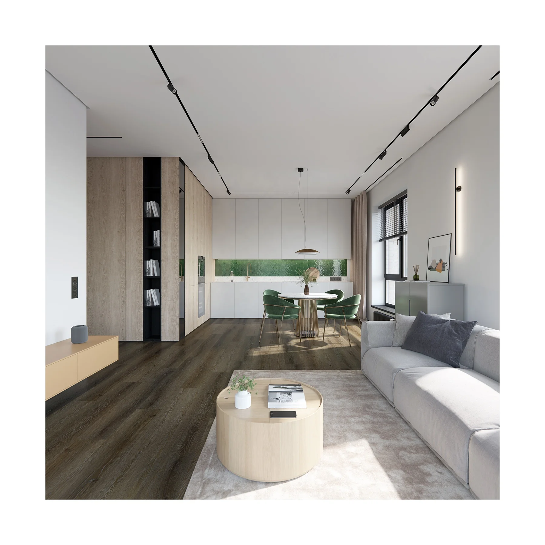 Luxury PVC Vinyl LVT Click Tiles Plastic Flooring Plank