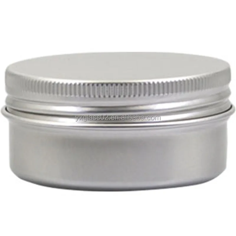 Wax aluminum container supplier Hair oil cans Mask jar cosmetic container supplier slimming body scrub cream packaging container supplier