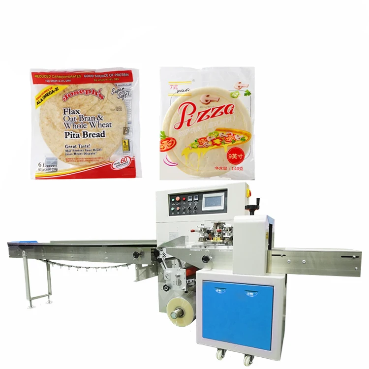 Automatic Toast Lavash Bread Slice Sticks Flat Flow Packing Machine Bag Small Packaging Sealing Machine
