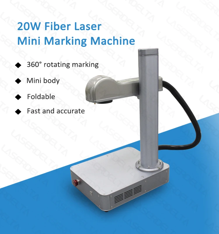 Portable 50 Watt Fiber Cnc Laser Marker For Metal Engraving And Marking