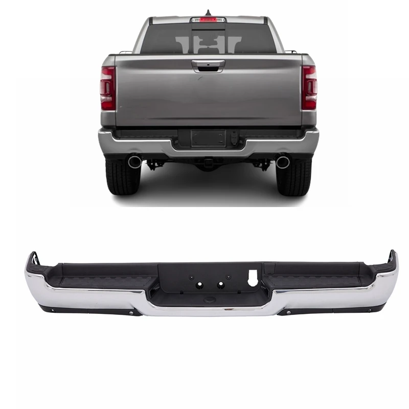 OEM auto parts replacement new chrome Rear step bumper Cover for dodge Ram 1500 1500DT 2019 2020 2021