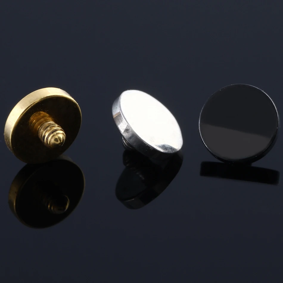 Shop 10pcs Titanium Dermal Piercing Jewelry Trendy Durable