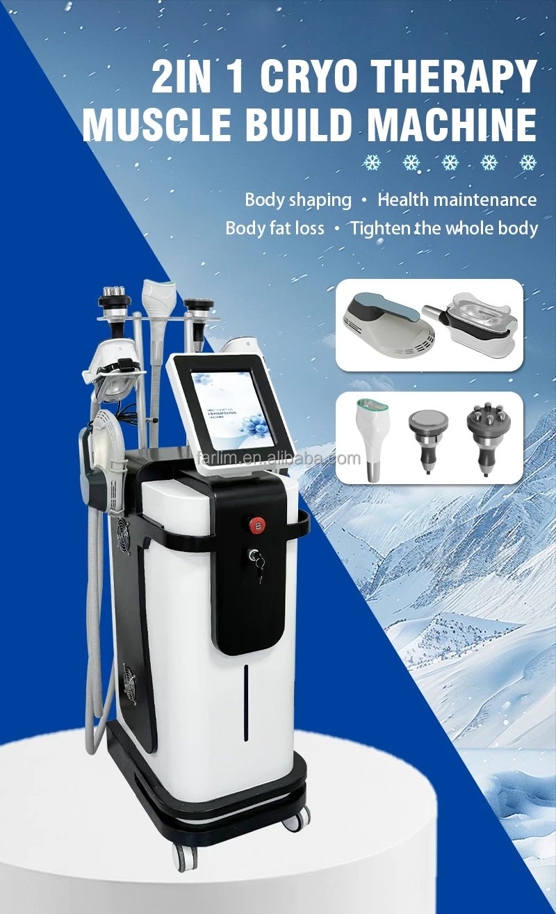 4D Cool Tech Double Chine Cellulite Removal Criolipolisis 360 Cryotherapy Body Sculpting Fat Freeze Facial Body Slimming Machine