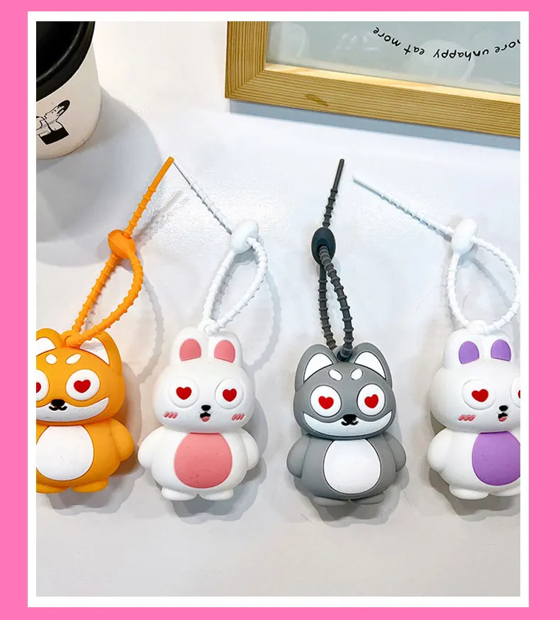 product animal squeezeable keychains with pop out eyes pvc fun stress relief charms kids birthday party favors bag fillers boys girls226-65