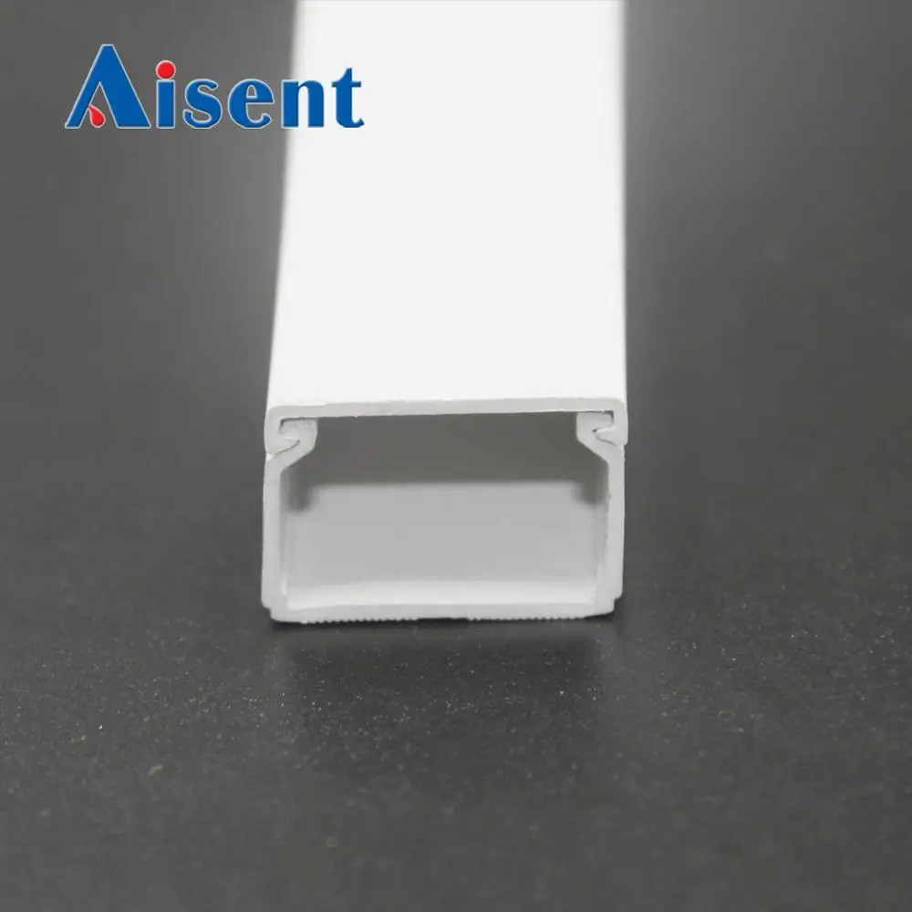 PVC Cable Trunking Wiring Ducts Channels Solid Slotted Plastic ROHS Compliant