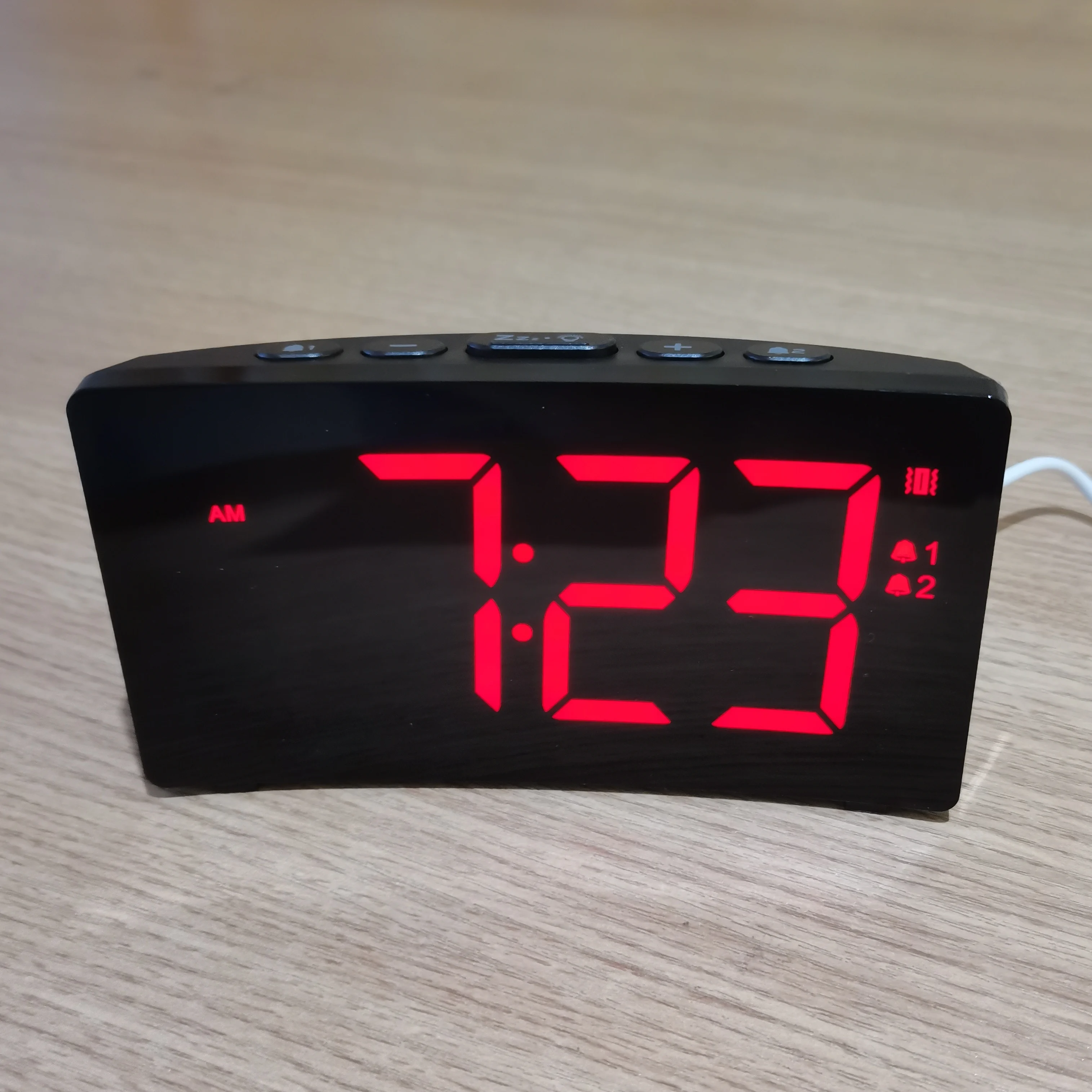 HAPTIME Neues Modell Individueller LED-Bett-Vibrationswecker Vibrator für  Gehörlose und Schwerhörige