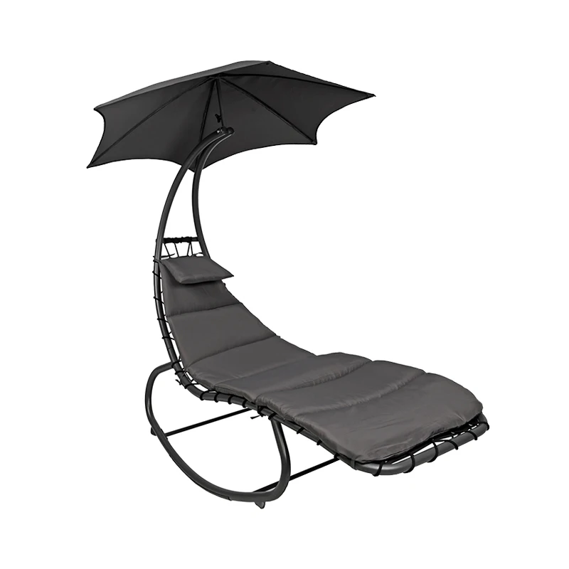 garden metal rocking chair outdoor sun lounger relaxed rocking