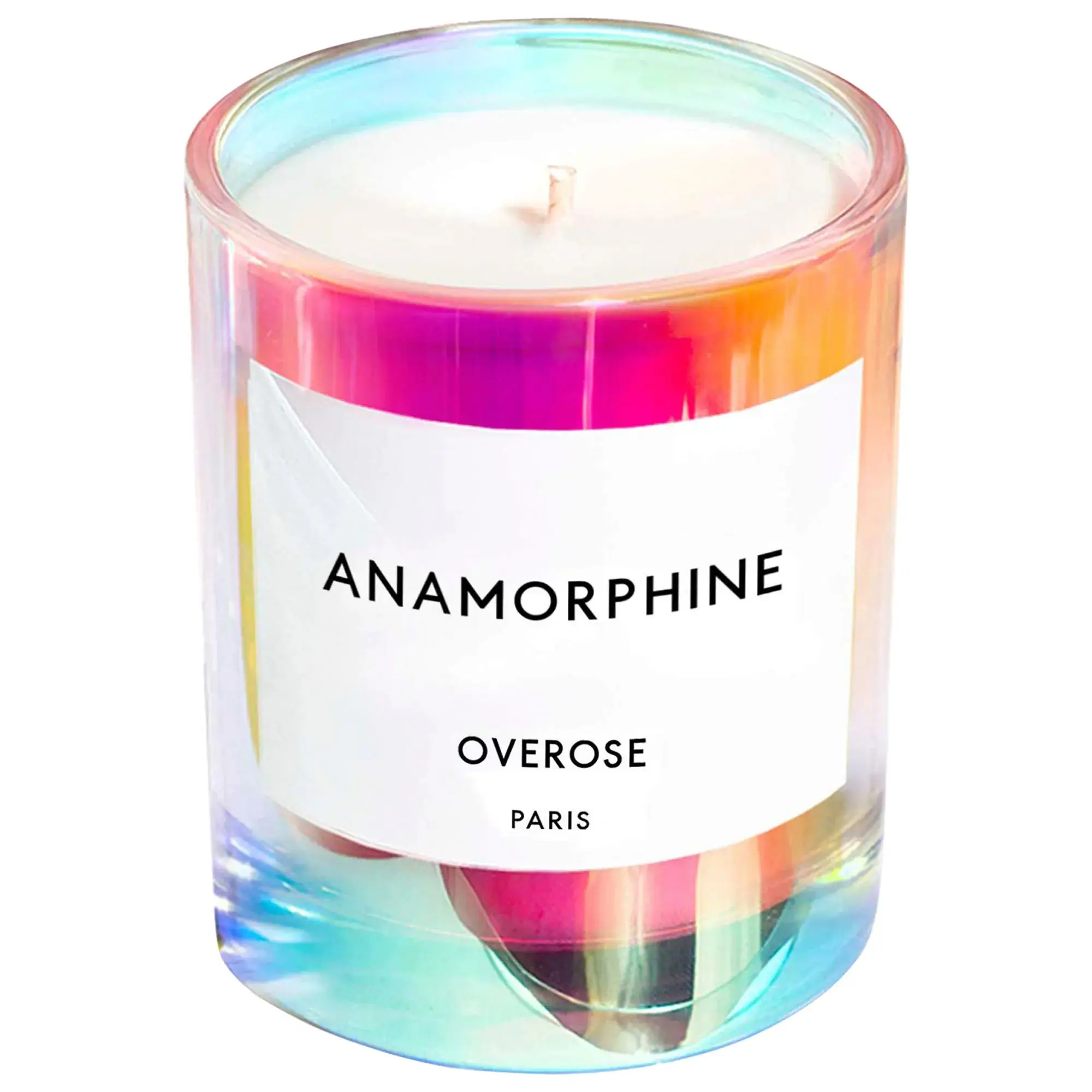 Luxury Rainbow Color 12oz Empty 320ml Shiny White Holo Iridescent Holographic Candle Vessels