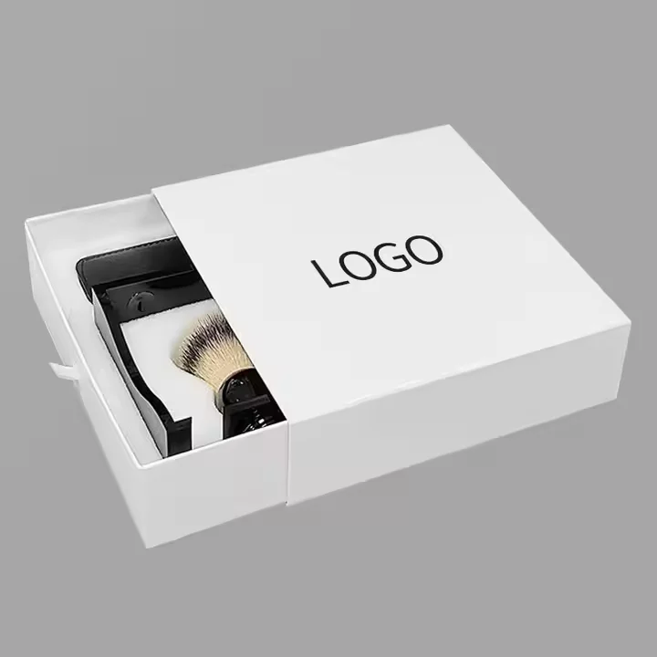Customized Logo Magnetic Flip Corrugated Gift Box Exquisite Small Cosmetic Cardboard Packaging with Embossing Printing manufacture