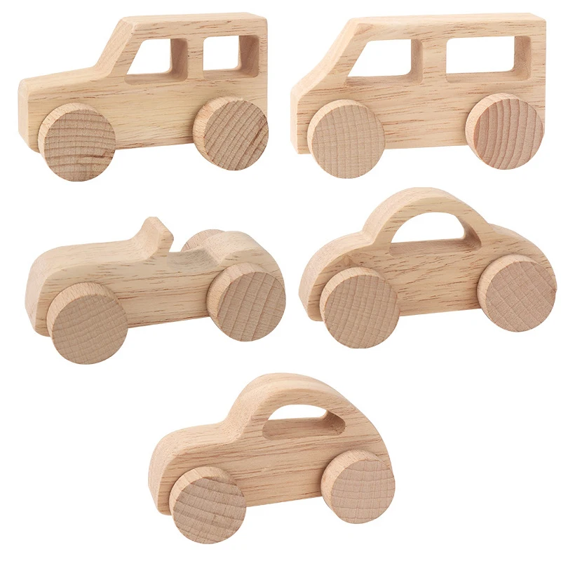 Montessori Wooden Toy Cars Educational Fun for Kids