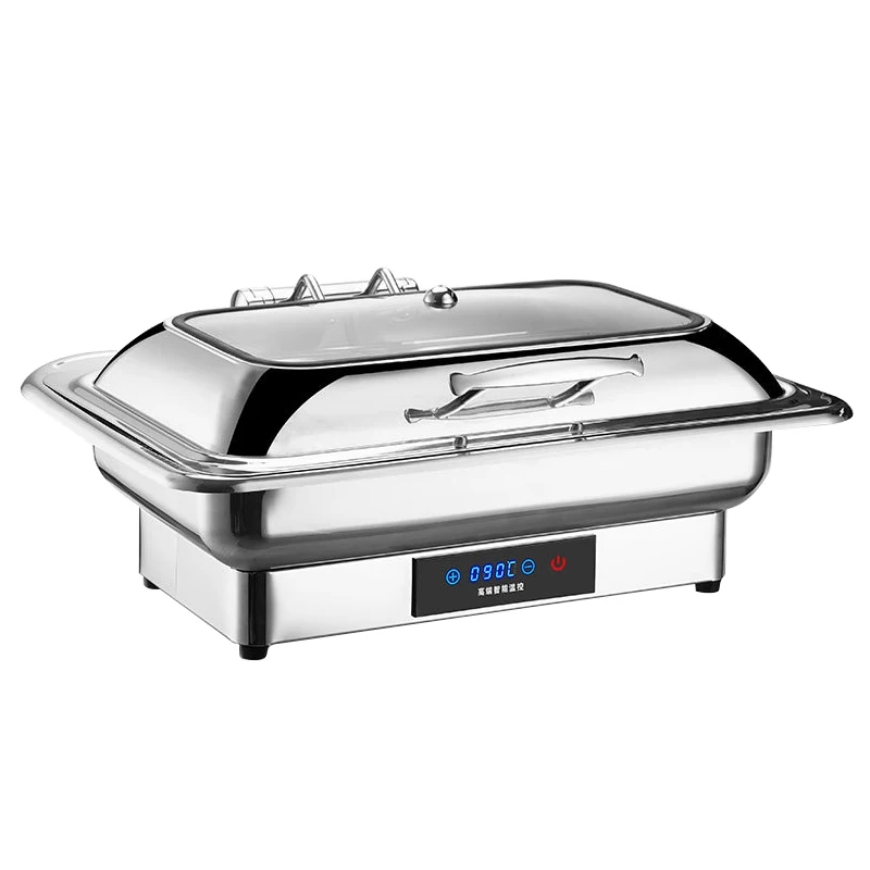 Stainless Steel Chafing Dish Set With Electric Or Fuel Heater Chafing