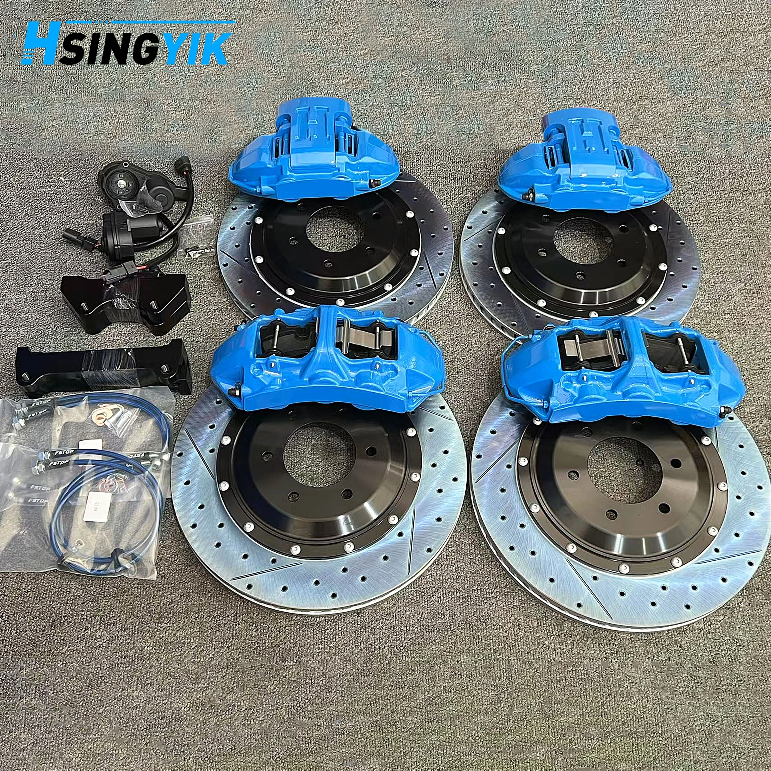 たくあん　POWER BREAK 魁　Blue More Braking Power Break Rotor Caliper Big Brake Kit for Ford