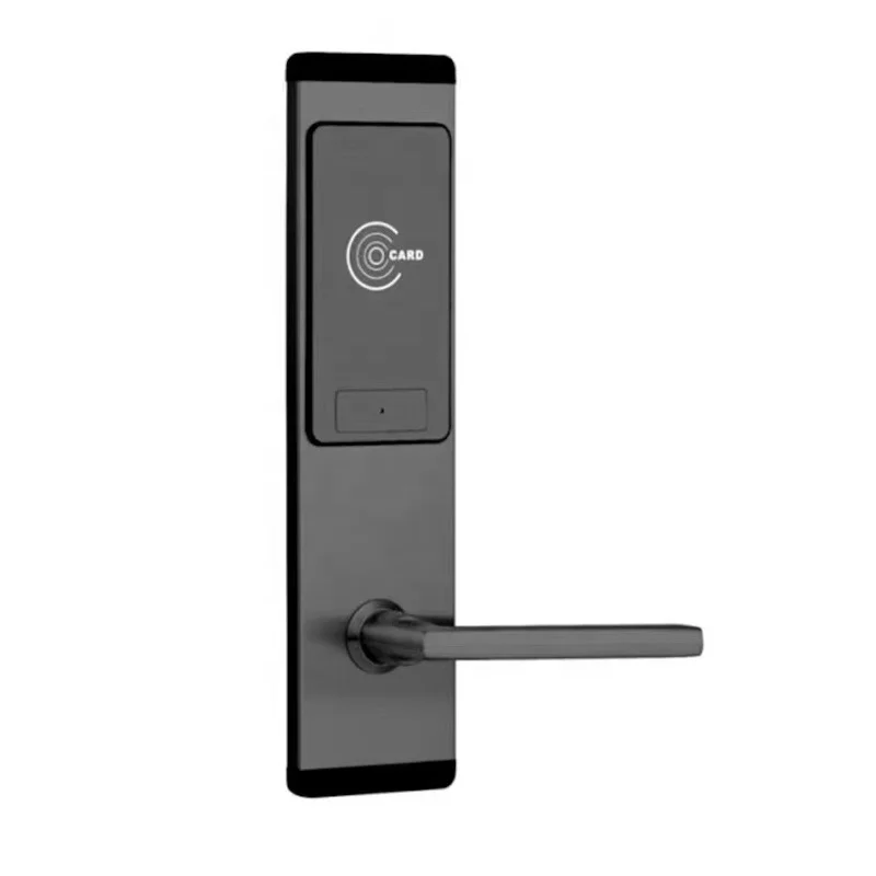 Free Software Stainless Steel RFID Electronic Hotel Room Lock T5577 Hotel Card Reader Door Lock with Induction RF Card