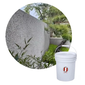 Liquid Stone Paint Natural Colored Sand Stone Porcelain Wall Coatings Wash Stone Paints for Art Concrete Brush Application