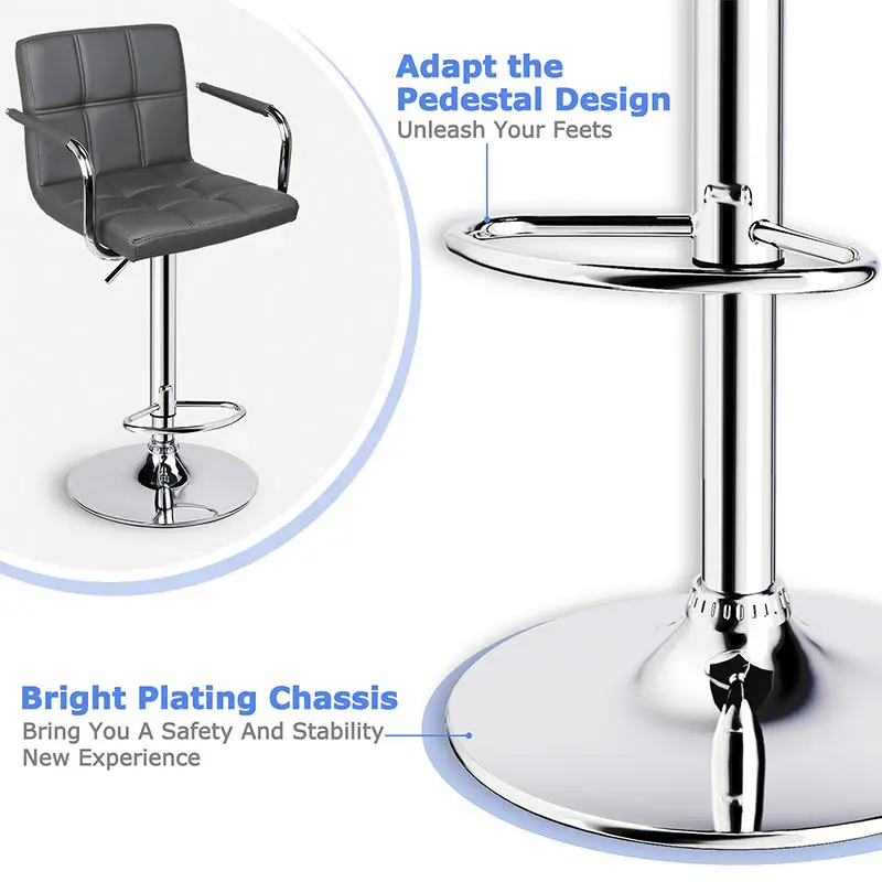 Modern Kitchen Bar Chairs Customized Height Adjustable Bar Stool