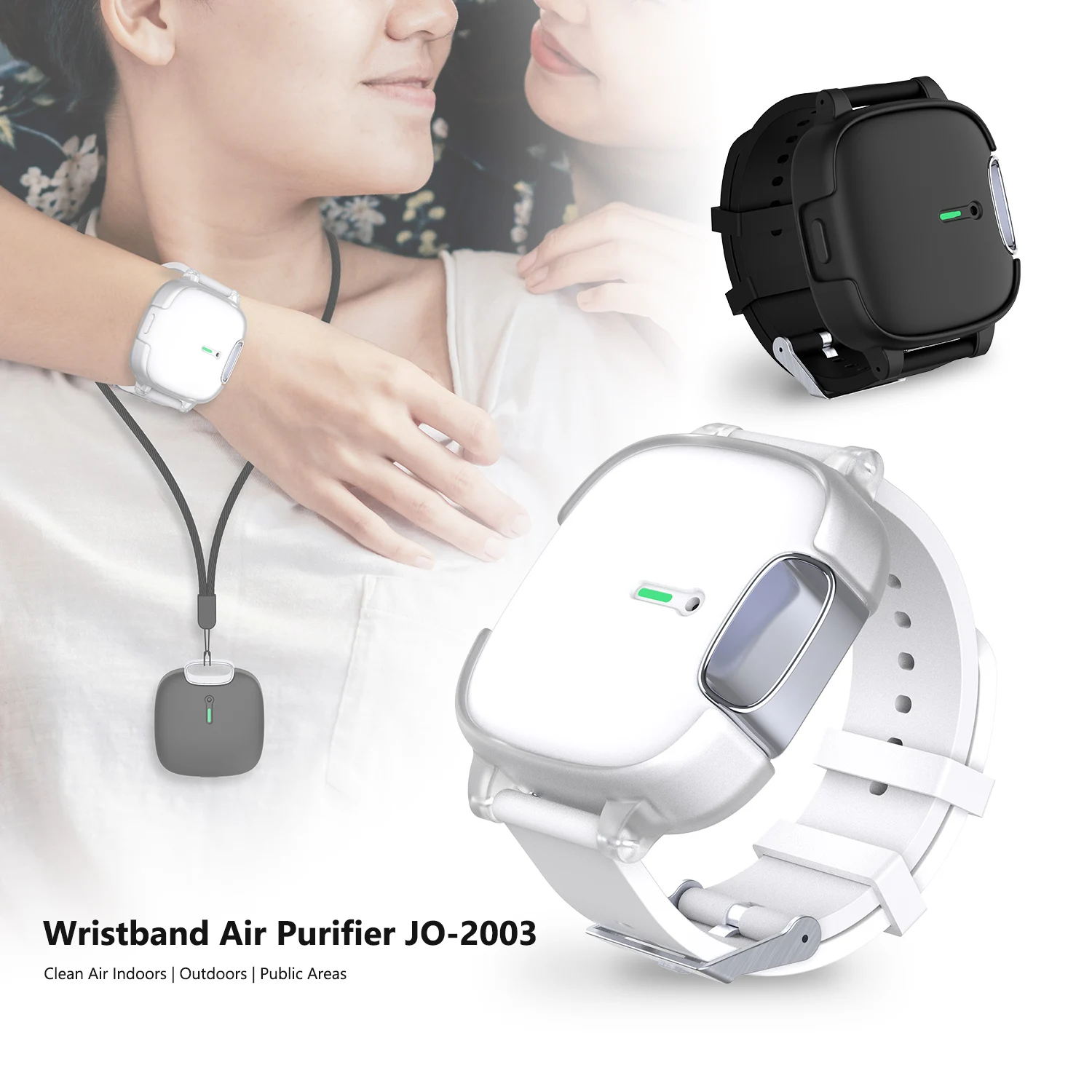 Portable Mini Air Ionizer Rechargeable Wearable Personal Air Purifier