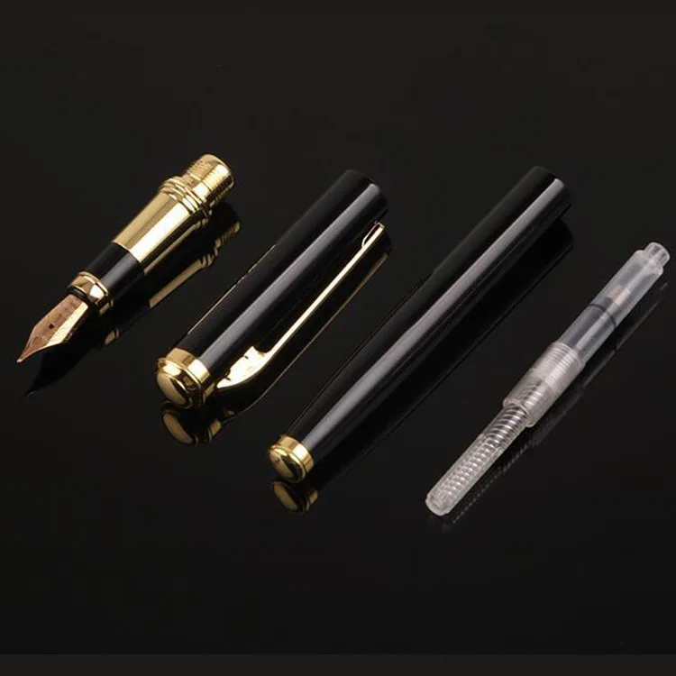 Low Price Luxury Calligraphy Nib Fountain Pen With Metal Brass Stabilo Parker Black Gold Piston Classic Custom Logo
