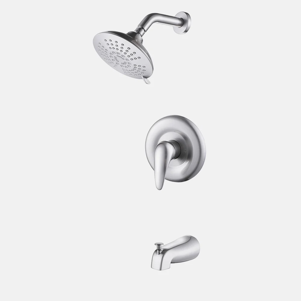 Hot Sale Wall Mounted Bathroom Shower Faucet Brushed Painting Style Shower Mixer For Wholesale