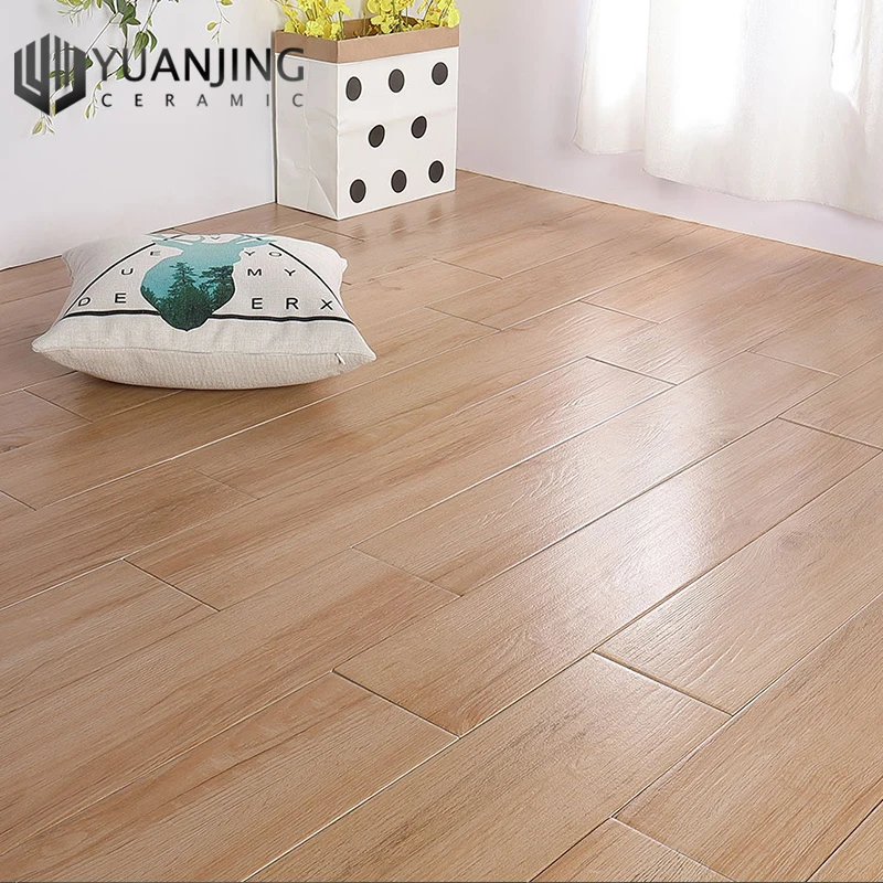 150x800mm Wood Finish Solid Wood Imitate Ceramic Bricks Wooden Tiles Bedroom Living Room Non Slip Floor Tiles Flooring Design