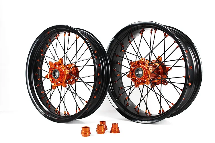 17 Inch 36 Spoke Racing Motorcycle Wheels Set for SXF SX XC 125 250 350 ...