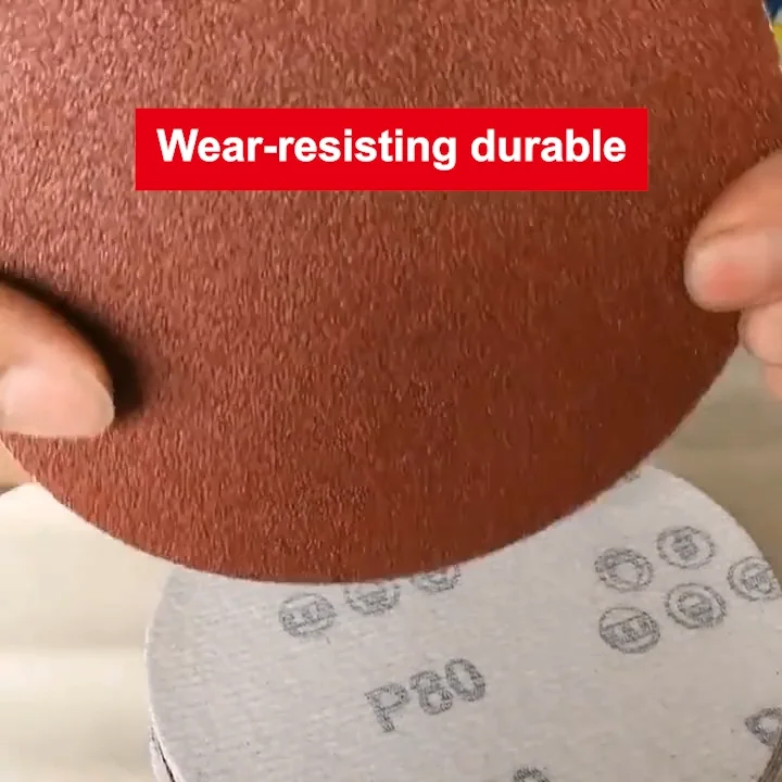 Sandpaper Disc 5 Inch 125mm 8 Hole Hook And Loop Sanding Discs 120 Grit