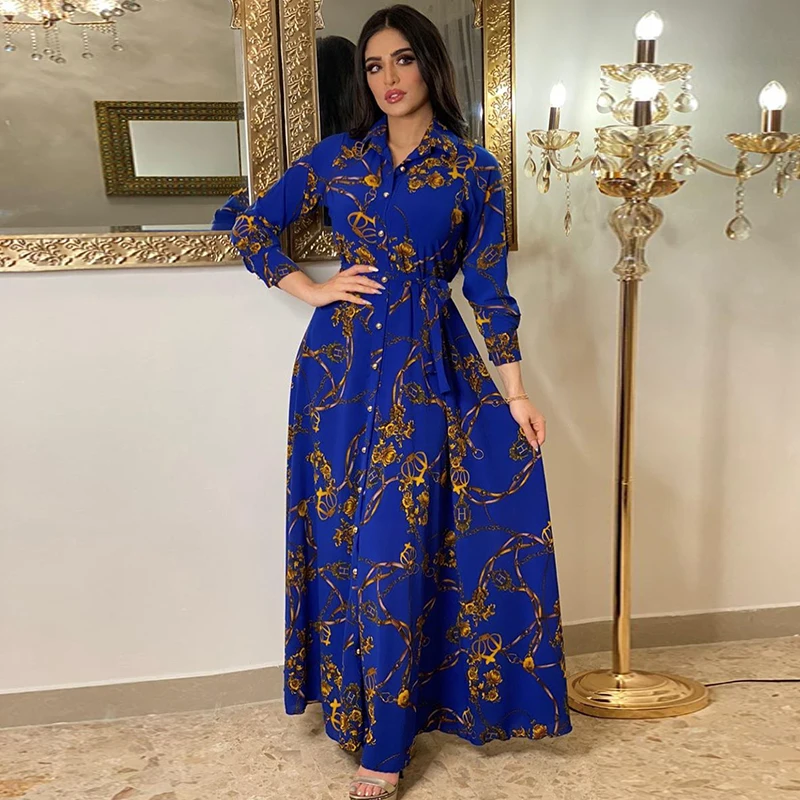 middle eastern designer dresses Eid Dress Arab Middle East Women Bronzing Kaftan Caftan Dress Urgarment