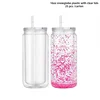 transparent - globe à neige en plastique 16 oz avec couvercles transparents /25 pcs