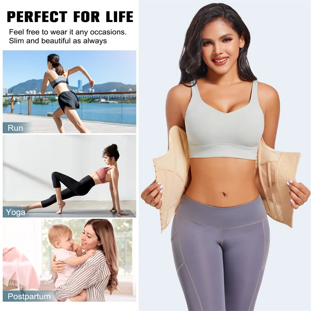 Wholesale Women Tummy Control Waist Wrap Corset Shapewear Belt Full Body Waist Trainer Shaper details