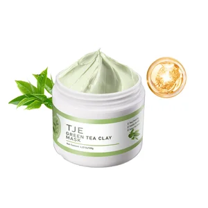 Natural Green Tea Clay Sheet Mask for Face-Deep Pore Cleansing Hyaluronic Acid Moisturizing & Purifying