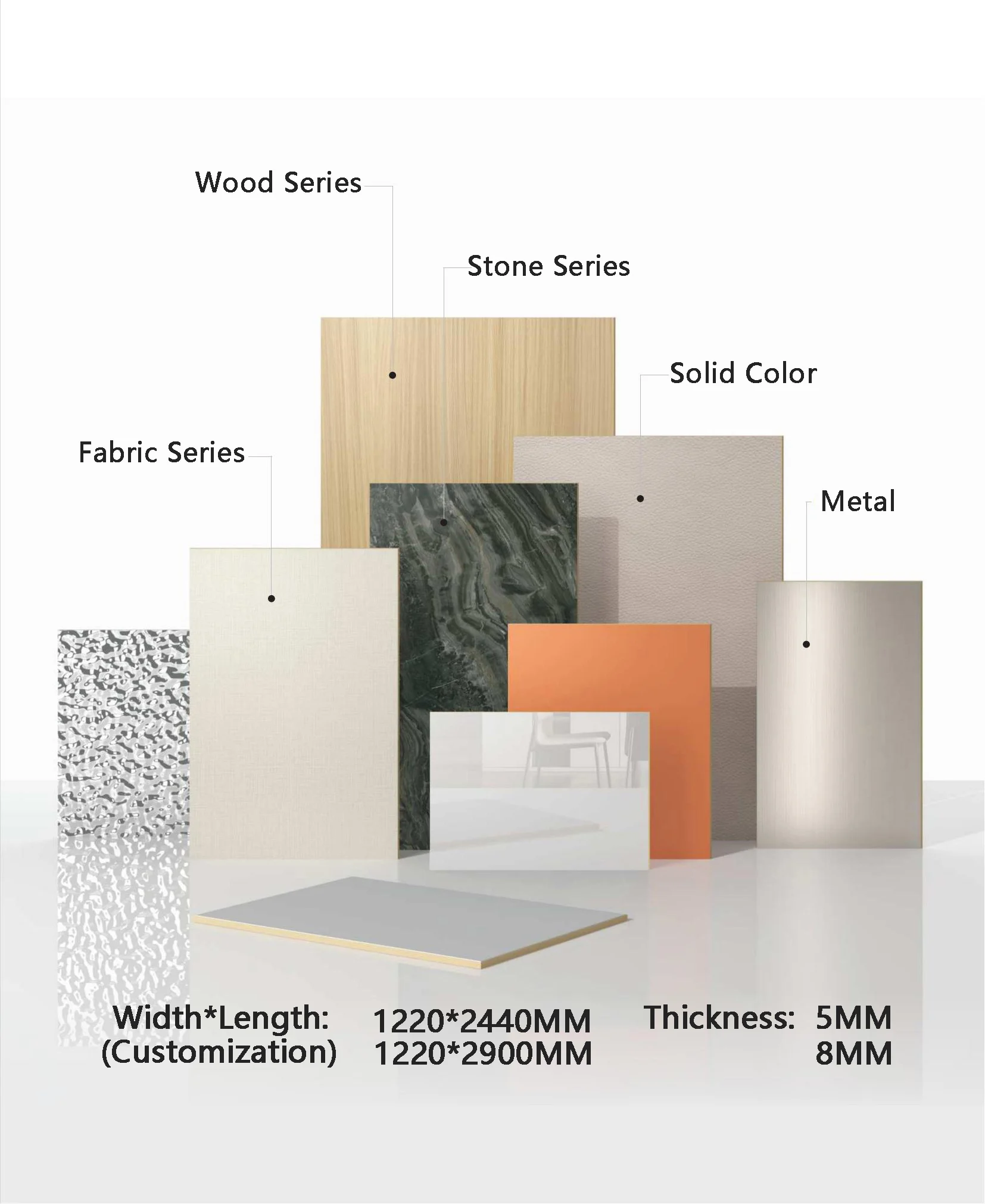 Bamboo Charcoal Wood Veneer Metal Film Decorative Wall Panel Bamboo