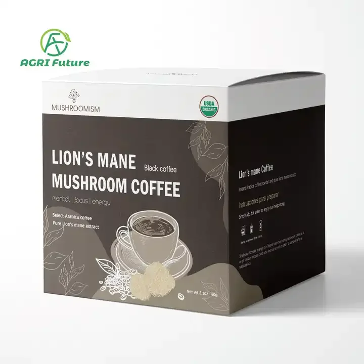 Supplement Blend Mushroom Coffee Powder Herbal Lions Mane Instant Ganoderma Reishi Cordyceps