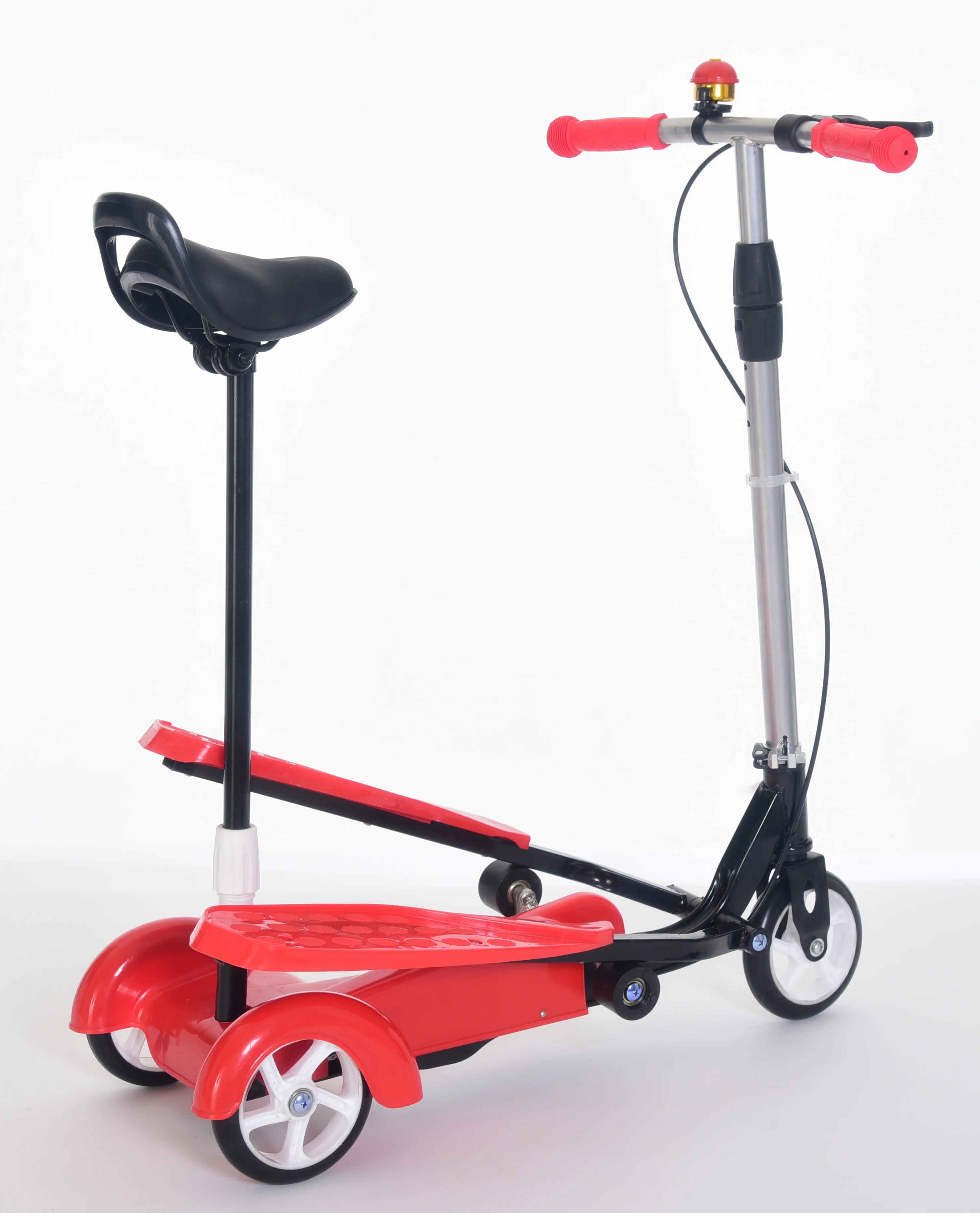 Мерцающий 3-колесный Детский самокат Pro Frog Swing/Детский самокат для ног/Детский самокат лягушки