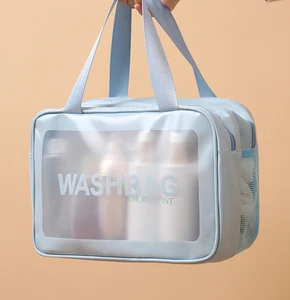 Wholesale Cosmetic Storage Bag Travel Bag Large Capacity  Transparent Wash Bag
