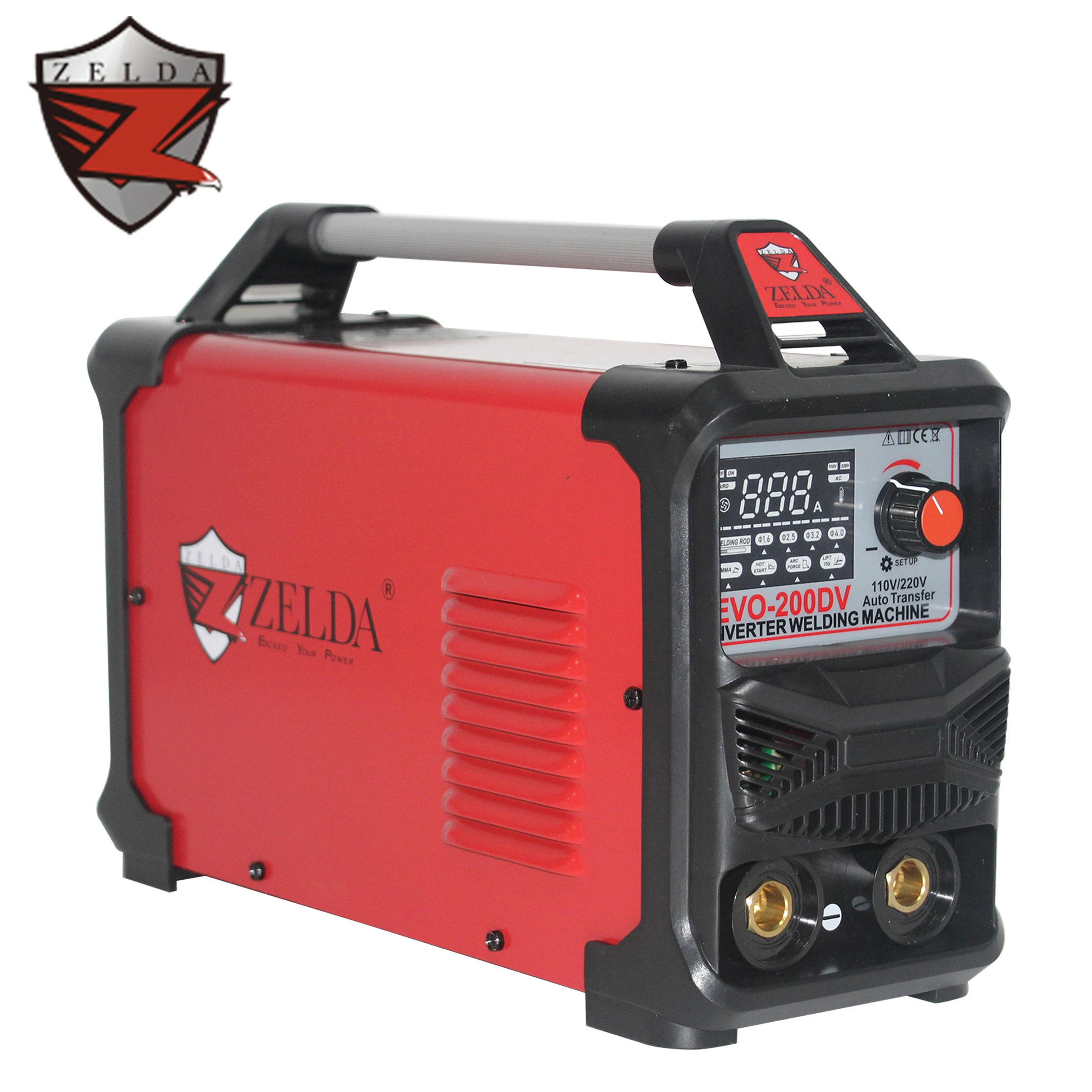 ZELDA Dual Voltage 200A Arc Welders Welding Machine Portable Use