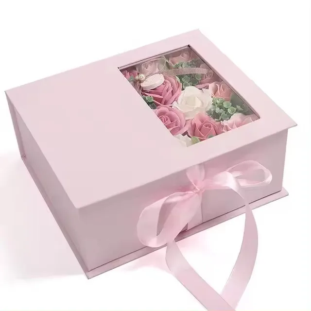 High quality custom soap flower gift box, secret garden, eternal flower, Valentine's Day gift