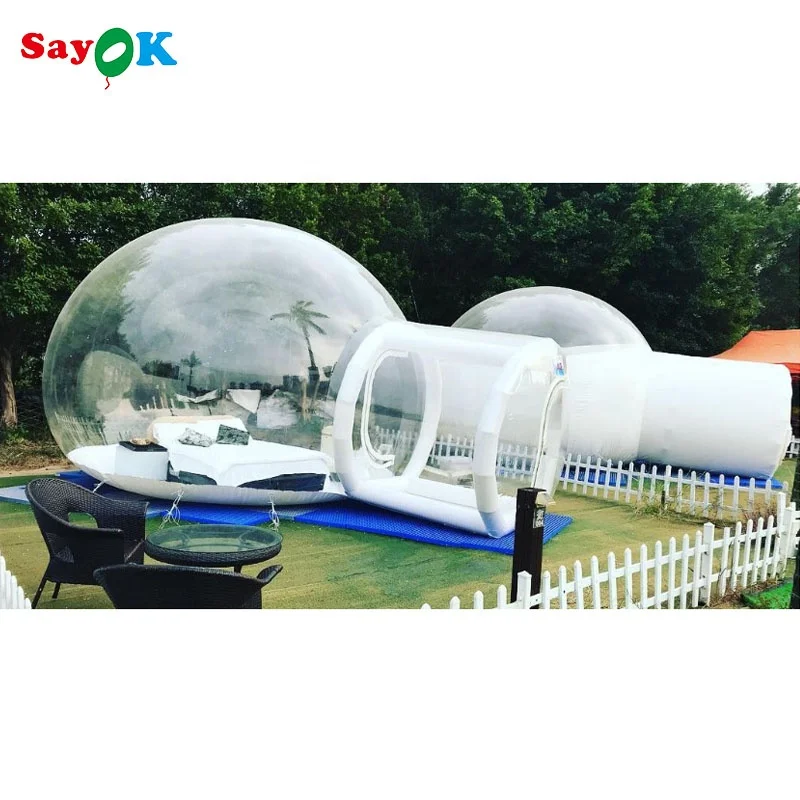 Inflatable Round Tent Inflatable Igloo Camping Tent Transparent Inflatable Clear Tent for Outdoor