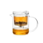 hot selling borosilicate glass tea pot with removable infuser
