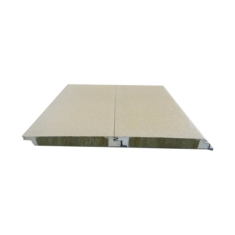 Made in China Building Material fireproof insulated rock wool sandwich panel